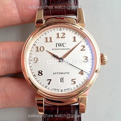 Replica IWC Da Vinci Automatic IW356601 Rose Gold MKS Factory White Dial Replica IWC Da Vinci Automatic IW356601 Rose Gold MKS Factory White Dial
