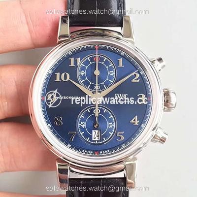 Replica IWC Da Vinci Chronograph Edition Sport For Good Fundation IW393402 ZF Factory Blue Dial Replica IWC Da Vinci Chronograph Edition Sport For Good Fundation IW393402 ZF Factory Blue Dial