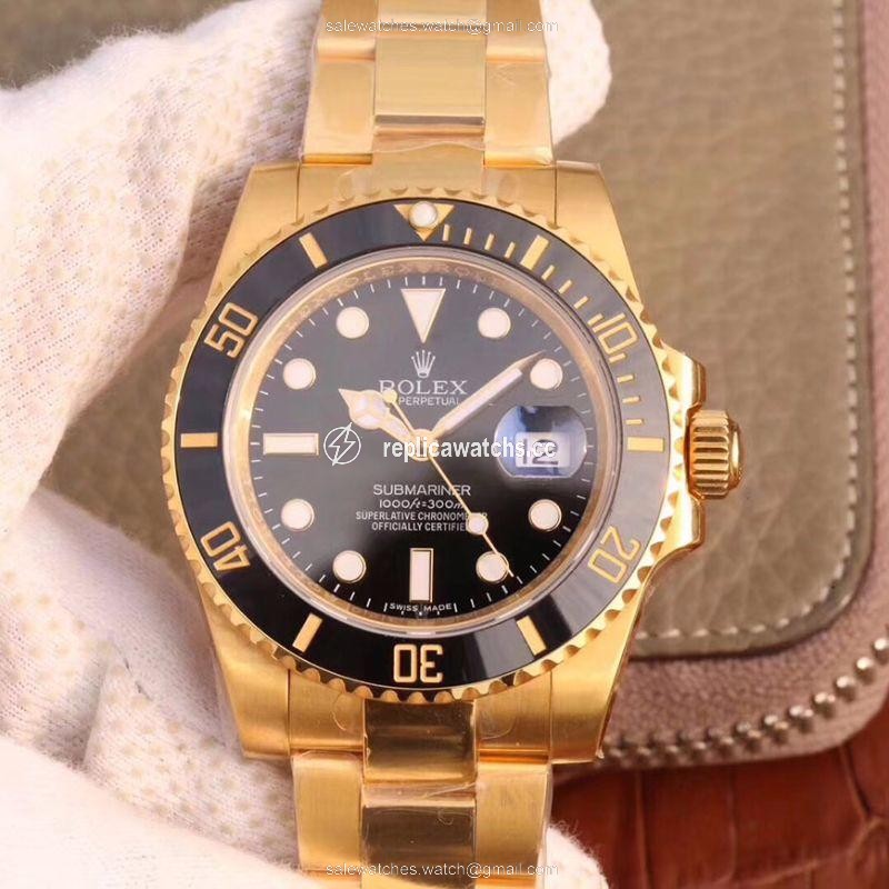 Replica Rolex Submariner Date 116618LN VR Factory 18K Yellow Gold Wrapped Black Dial Replica Rolex Submariner Date 116618LN VR Factory 18K Yellow Gold Wrapped Black Dial