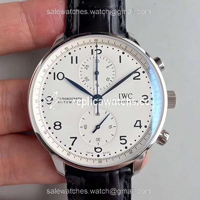 Replica IWC Portugieser Chronograph Edition 150 Years IW371602 YL Factory White Dial Replica IWC Portugieser Chronograph Edition 150 Years IW371602 YL Factory White Dial