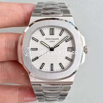 Replica Patek Philippe Nautilus 5711/1A-011 White Dial PF Factory V2 Replica Patek Philippe Nautilus 5711/1A-011 White Dial PF Factory V2