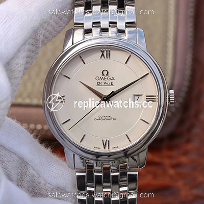 Replica Omega De Ville Prestige 424.10.40.20.02.003 MKS Factory White Dial Replica Omega De Ville Prestige 424.10.40.20.02.003 MKS Factory White Dial