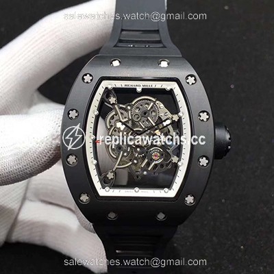 Replica Richard Mille RM055 KV Factory Ceramic White Skeleton Dial Replica Richard Mille RM055 KV Factory Ceramic White Skeleton Dial