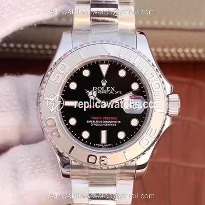 Replica Rolex Yacht Master 116622 40mm EW Factory Black Dial Replica Rolex Yacht Master 116622 40mm EW Factory Black Dial