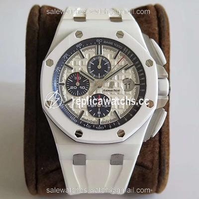 Replica Audemars Piguet Royal Oak Offshore 26402CB.OO.A010CA.01 JF Factory V2 White Dial Replica Audemars Piguet Royal Oak Offshore 26402CB.OO.A010CA.01 JF Factory V2 White Dial