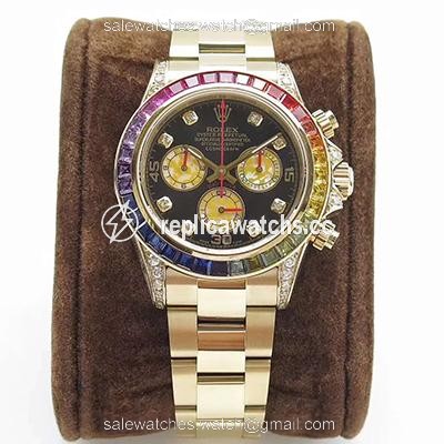 Replica Rolex Daytona Cosmograph Rainbow 116589RBOW BL Factory 4130 Movement Replica Rolex Daytona Cosmograph Rainbow 116589RBOW BL Factory 4130 Movement