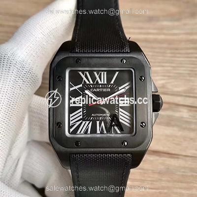 Replica Cartier Santos 100 XL WSSA0006 V6 Factory Black Dial Replica Cartier Santos 100 XL WSSA0006 V6 Factory Black Dial