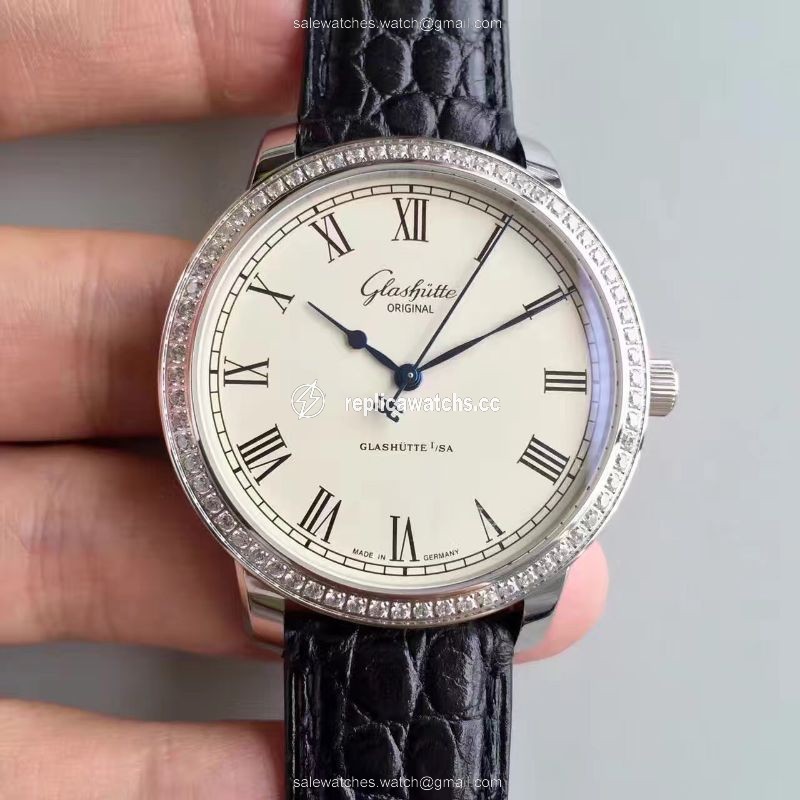 Replica Glashutte Original Senator Excellence V4 1-39-52-01-02-04 FK Factory Diamond Bezel White Dial Replica Glashutte Original Senator Excellence V4 1-39-52-01-02-04 FK Factory Diamond Bezel White Dial
