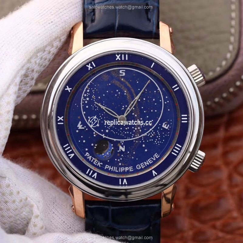 Replica Patek Philippe Grand Complications Sky Moon Celestial Rose Gold 5102PR-001 TW Factory Blue Dial Replica Patek Philippe Grand Complications Sky Moon Celestial Rose Gold 5102PR-001 TW Factory Blue Dial