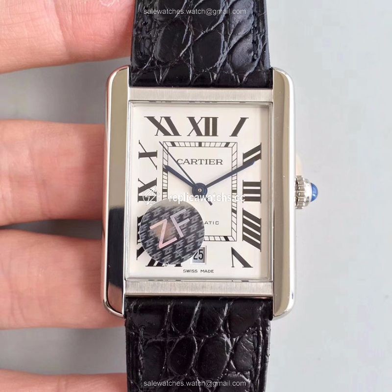 Replica Cartier Tank Solo XL Automatic W5200027 ZF Factory White Dial Replica Cartier Tank Solo XL Automatic W5200027 ZF Factory White Dial