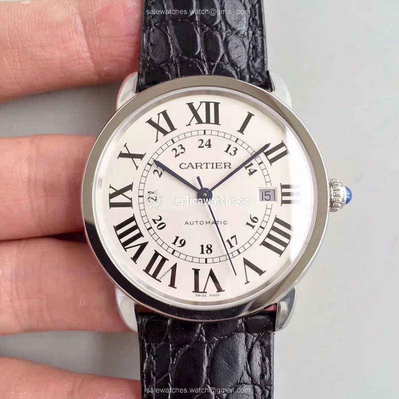 Replica Ronde Solo De Cartier W6701010 42MM ZF Factory White Dial Replica Ronde Solo De Cartier W6701010 42MM ZF Factory White Dial