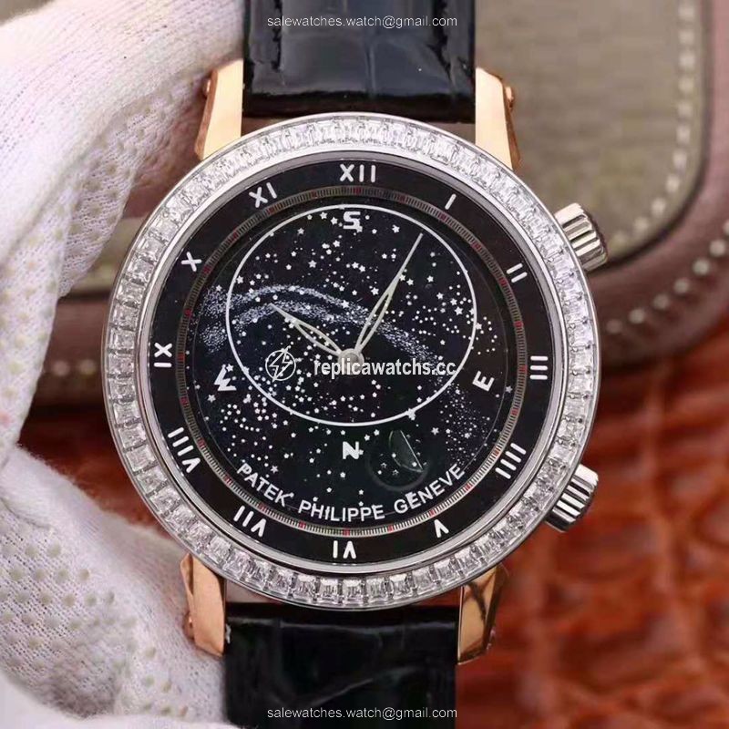 Replica Patek Philippe Grand Complications Sky Moon Celestial 5102PR TW Factory Black Dial Replica Patek Philippe Grand Complications Sky Moon Celestial 5102PR TW Factory Black Dial