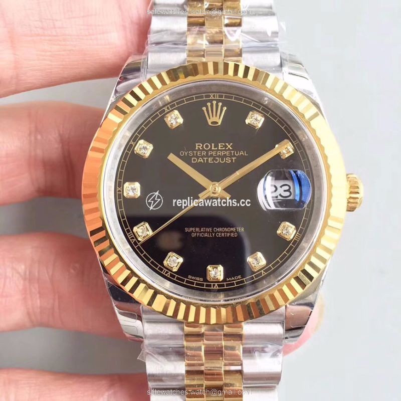 Replica Rolex Datejust II M126333-0013 EW Factory Diamond-encrusted Black Dial Replica Rolex Datejust II M126333-0013 EW Factory Diamond-encrusted Black Dial