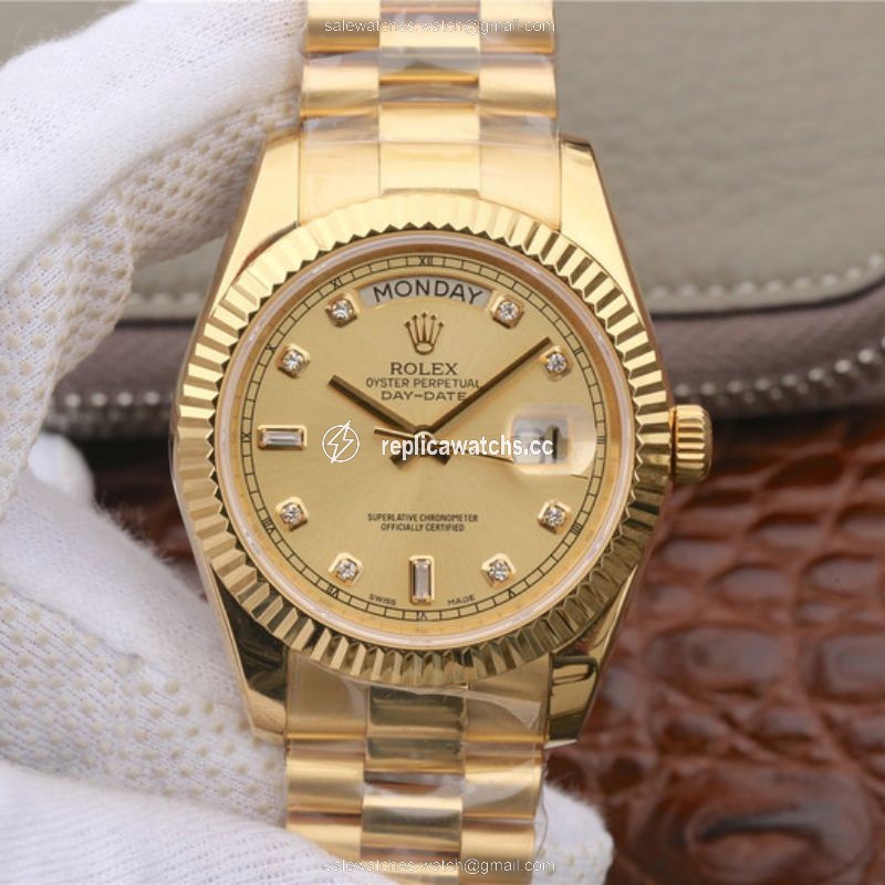 Replica Rolex Day-Date II 218238 40MM EW Factory 18K Yellow Gold Dial Replica Rolex Day-Date II 218238 40MM EW Factory 18K Yellow Gold Dial