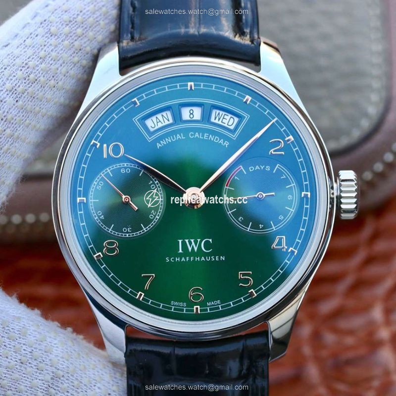 Replica IWC Portugieser Annual Calendar IW503510 YL Factory Green Dial Replica IWC Portugieser Annual Calendar IW503510 YL Factory Green Dial