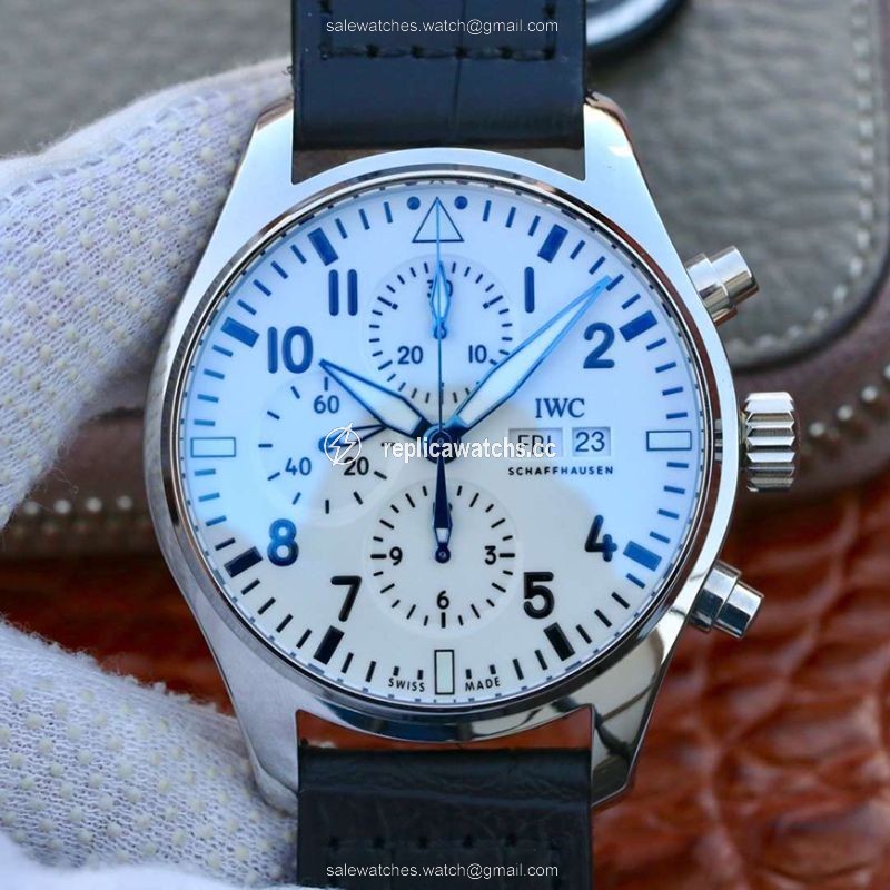 Replica IWC Pilot Chronograph IW377725 ZF Factory White Dial Replica IWC Pilot Chronograph IW377725 ZF Factory White Dial