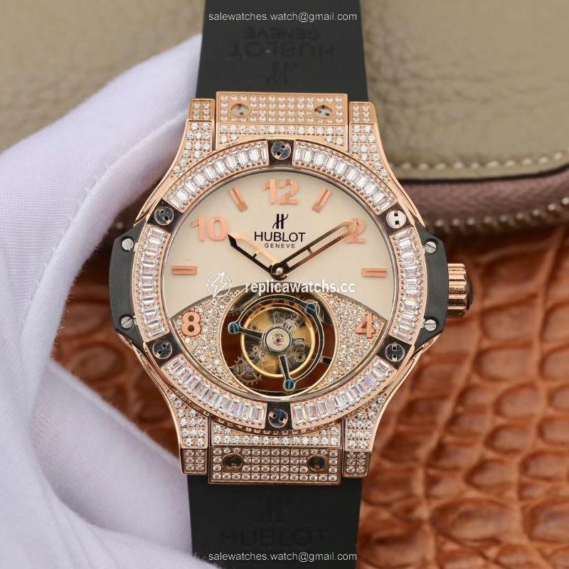 Replica Hublot Classic Fusion Rose Gold Tourbillon White Enamel Dial Replica Hublot Classic Fusion Rose Gold Tourbillon White Enamel Dial