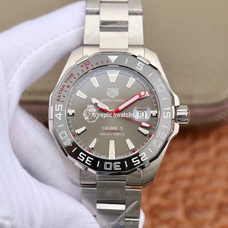 Replica Tag Heuer Aquaracer Calibre 5 English Premier League Limited WAY201D.BA0927 Gray Dial Replica Tag Heuer Aquaracer Calibre 5 English Premier League Limited WAY201D.BA0927 Gray Dial