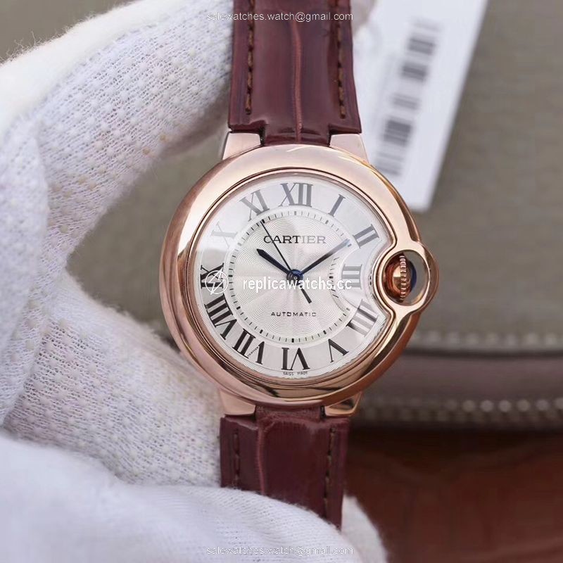 Replica Ballon Bleu De Cartier Ladies 33mm V6 Factory 18K Rose Gold Case White Dial Replica Ballon Bleu De Cartier Ladies 33mm V6 Factory 18K Rose Gold Case White Dial