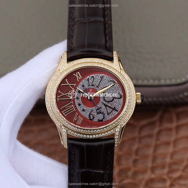 Replica Audemars Piguet Millenary Ladies 77302BA.ZZ.D094CR.01 Brown Dial Replica Audemars Piguet Millenary Ladies 77302BA.ZZ.D094CR.01 Brown Dial