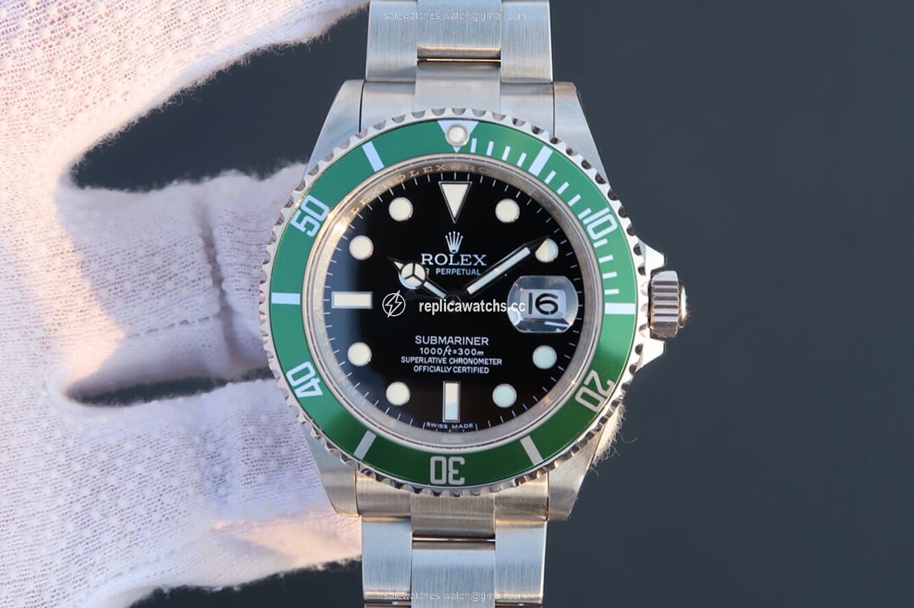 Replica Rolex Submariner 16610LV-93250 JF Factory Green Bezel Replica Rolex Submariner 16610LV-93250 JF Factory Green Bezel