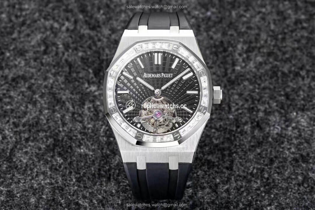 Replica Audemars Piguet Royal Oak Tourbillon R8 Factory V3 Black Rubber Strap Replica Audemars Piguet Royal Oak Tourbillon R8 Factory V3 Black Rubber Strap