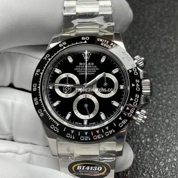 Replica Rolex Daytona M116500LN-0002 BT Factory Black Ceramic Bezel Replica Rolex Daytona M116500LN-0002 BT Factory Black Ceramic Bezel