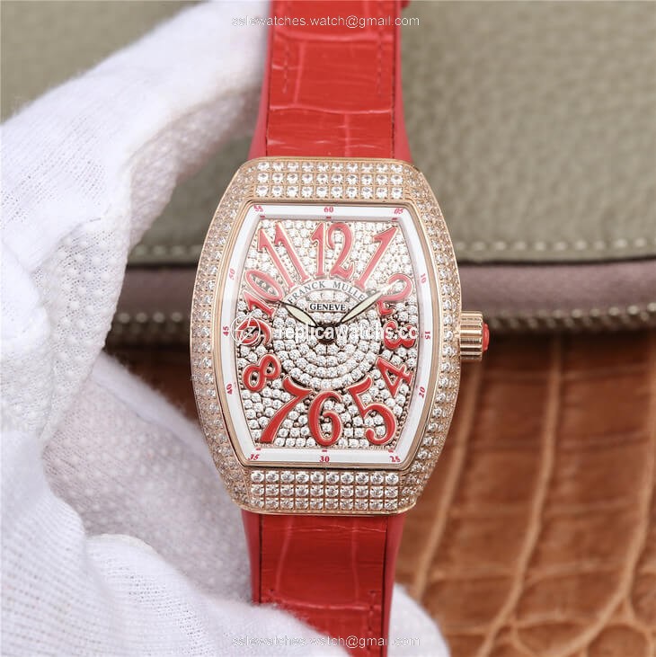 Replica Franck Muller Vanguard Ladies ABF Factory Diamond Case Replica Franck Muller Vanguard Ladies ABF Factory Diamond Case