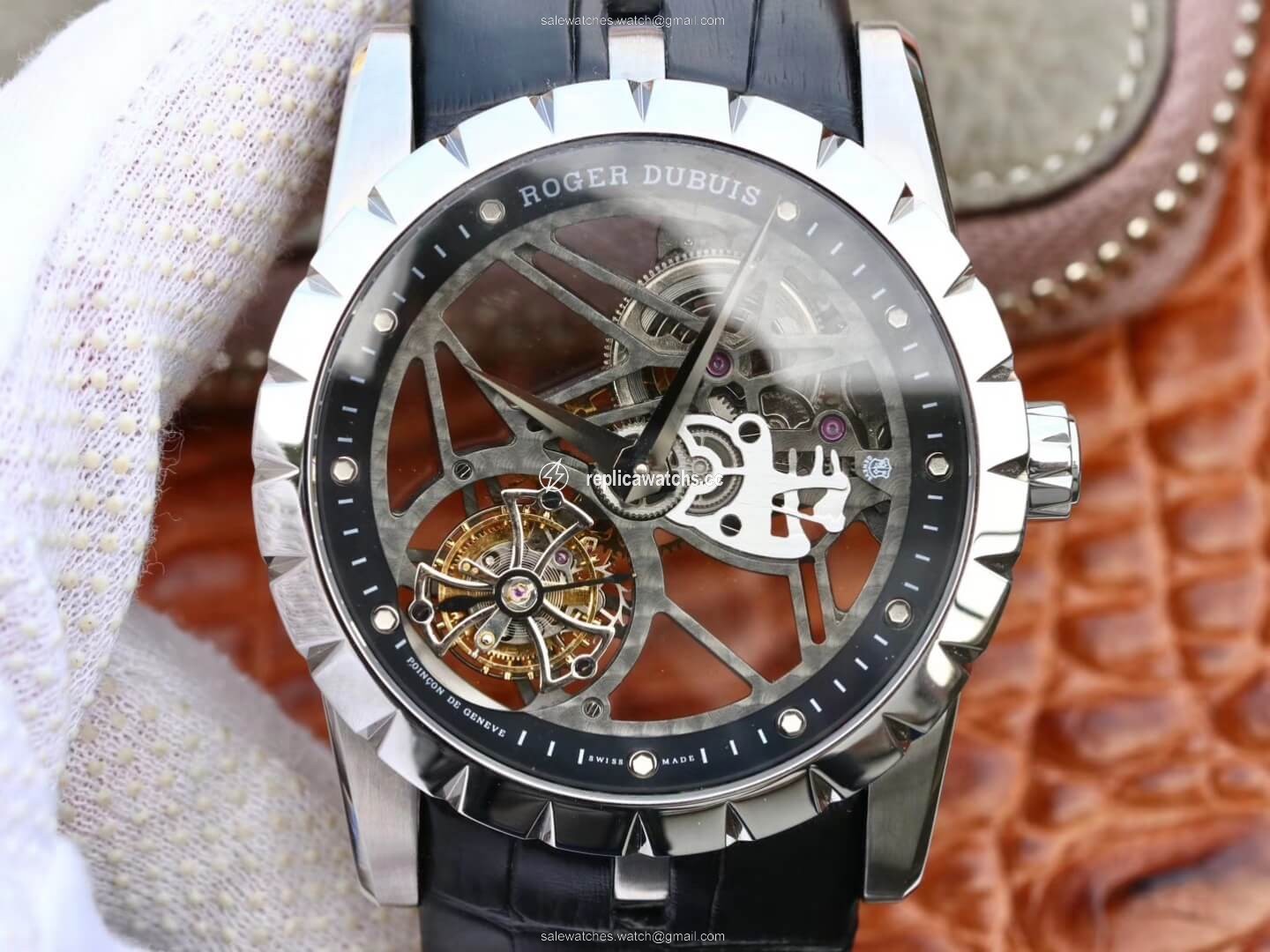 Replica Roger Dubuis Excalibur RDDBEX0393 JB Factory Tourbillon Stainless Steel Case Replica Roger Dubuis Excalibur RDDBEX0393 JB Factory Tourbillon Stainless Steel Case