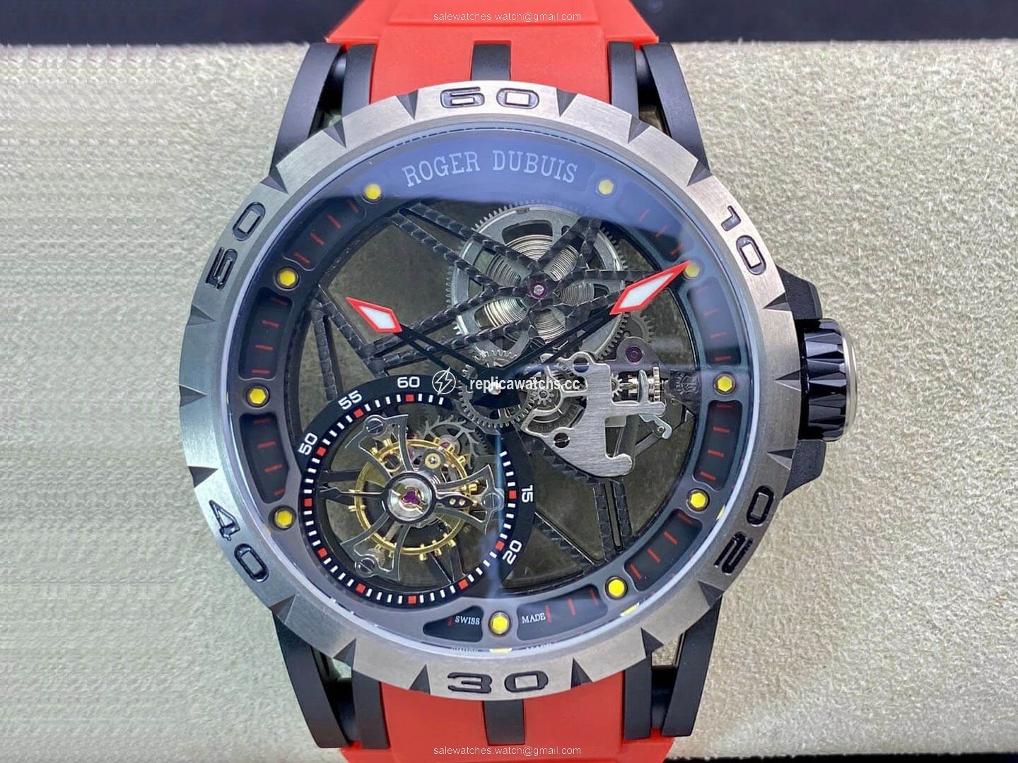Replica Roger Dubuis Excalibur RDDBEX0549 BBR Factory Tourbillon Titanium Case Replica Roger Dubuis Excalibur RDDBEX0549 BBR Factory Tourbillon Titanium Case