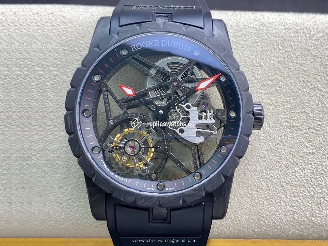 Replica Roger Dubuis Excalibur DBEX0577 BBR Factory Tourbillon Carbon Fiber Case Replica Roger Dubuis Excalibur DBEX0577 BBR Factory Tourbillon Carbon Fiber Case
