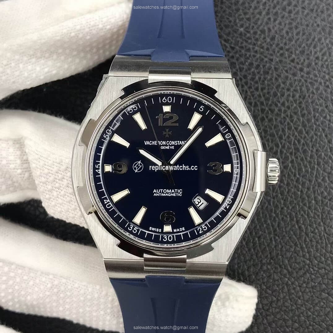 Replica Vacheron Constantin Overseas 47040 8F Factory Blue Rubber Strap Replica Vacheron Constantin Overseas 47040 8F Factory Blue Rubber Strap
