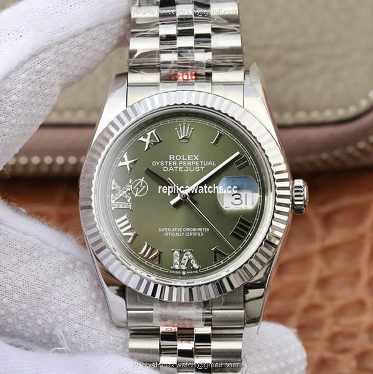 Replica Rolex Datejust 36MM GM Factory Green Dial Replica Rolex Datejust 36MM GM Factory Green Dial