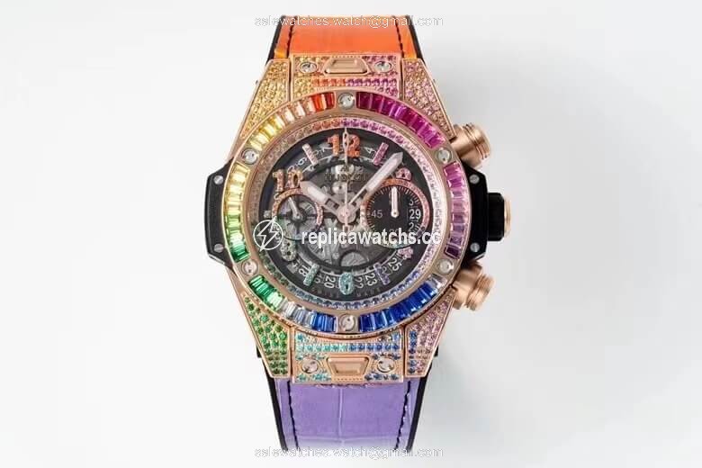 Replica Hublot BIG BANG Unico 411.OX.9910.LR.0999 ZF Factory Rose Gold Skeleton Dial Replica Hublot BIG BANG Unico 411.OX.9910.LR.0999 ZF Factory Rose Gold Skeleton Dial