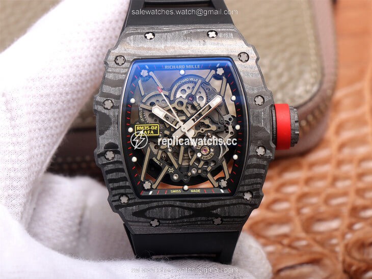 Replica Richard Mille RM35-02 ZF Factory Carbon Fiber Case Replica Richard Mille RM35-02 ZF Factory Carbon Fiber Case