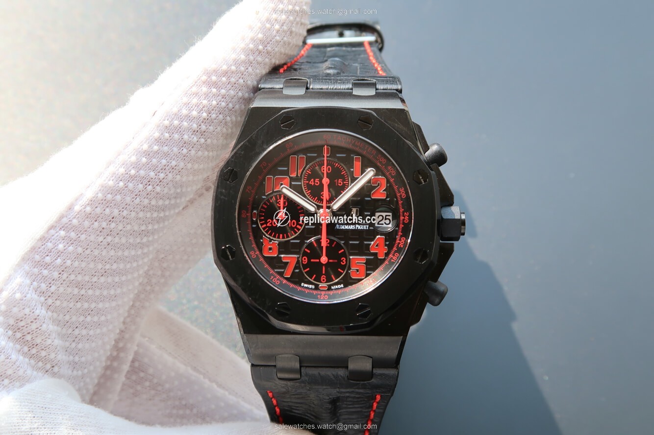 Replica Audemars Piguet Royal Oak Offshore 26186SN.OO.D101CR.01 JF Factory Black Dial Replica Audemars Piguet Royal Oak Offshore 26186SN.OO.D101CR.01 JF Factory Black Dial