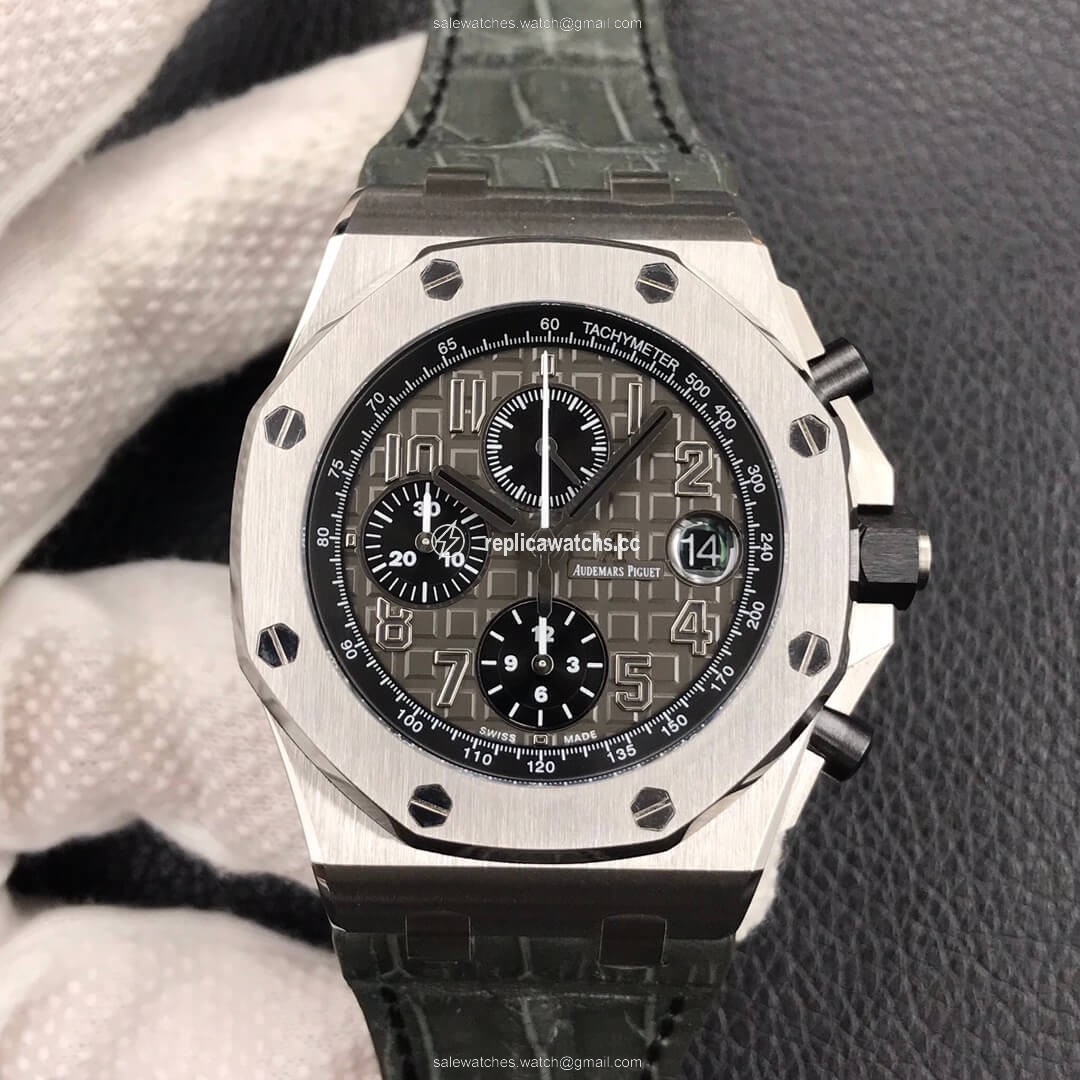 Replica Audemars Piguet Royal Oak Offshore 26470ST.OO.A104CR.01 JF Factory Dark Grey Dial Replica Audemars Piguet Royal Oak Offshore 26470ST.OO.A104CR.01 JF Factory Dark Grey Dial