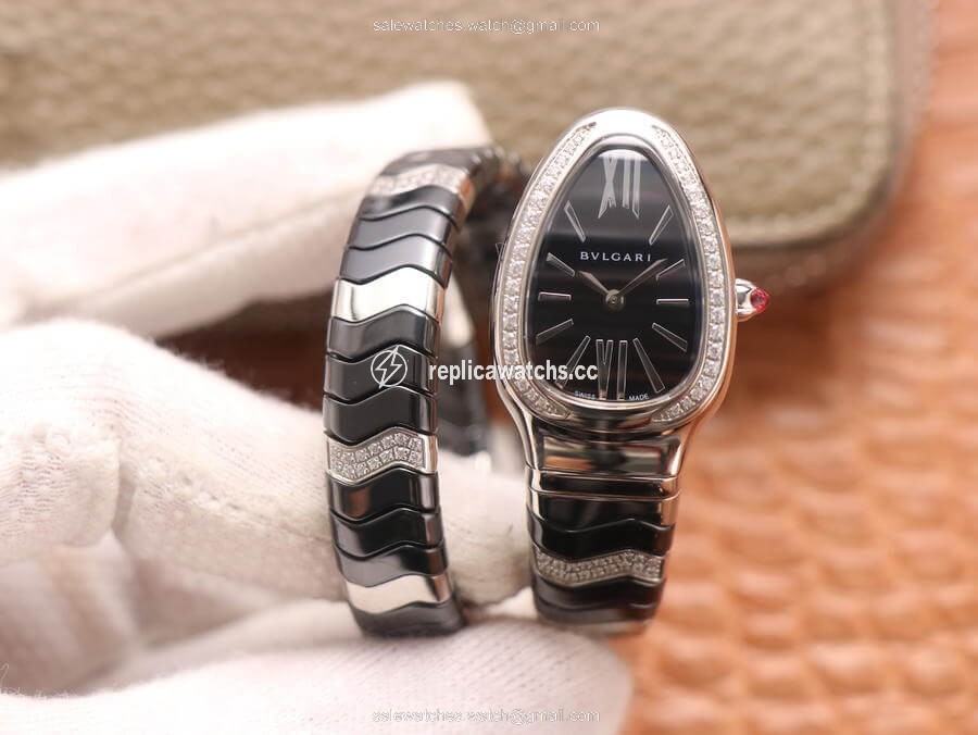 Replica Bvlgari Serpenti 102129 BV Factory Black Dial Replica Bvlgari Serpenti 102129 BV Factory Black Dial