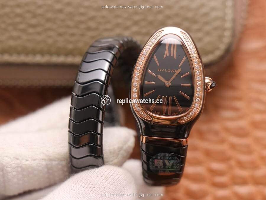 Replica Bvlgari Serpenti 102532 BV Factory Rose Gold Diamond Replica Bvlgari Serpenti 102532 BV Factory Rose Gold Diamond