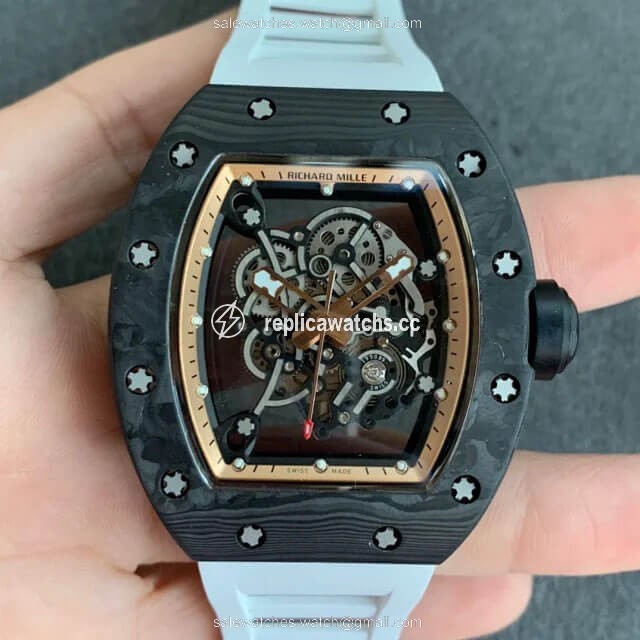 Replica Richard Mille RM055 KV Factory V2 Carbon Fiber Skeleton Dial Replica Richard Mille RM055 KV Factory V2 Carbon Fiber Skeleton Dial