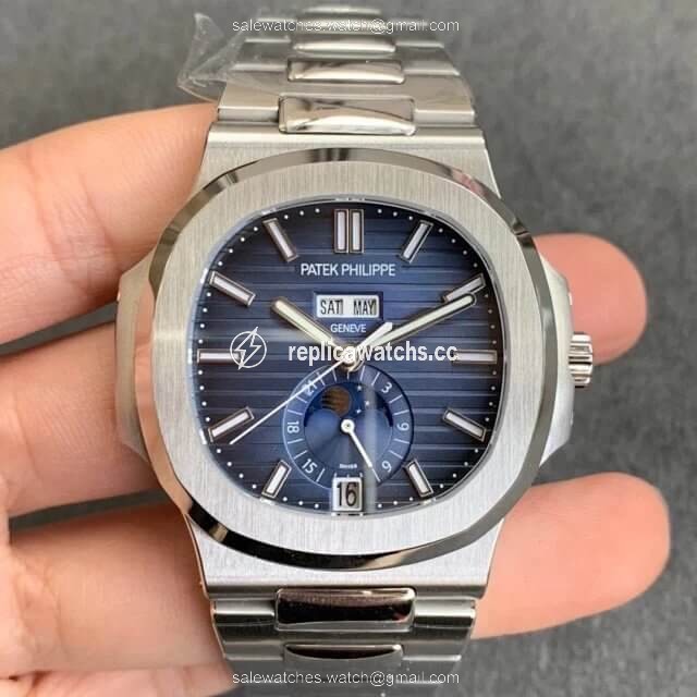Replica Patek Philippe Nautilus 5726/1A-014 Moonphase GR Factory Stainless Steel Strap Replica Patek Philippe Nautilus 5726/1A-014 Moonphase GR Factory Stainless Steel Strap