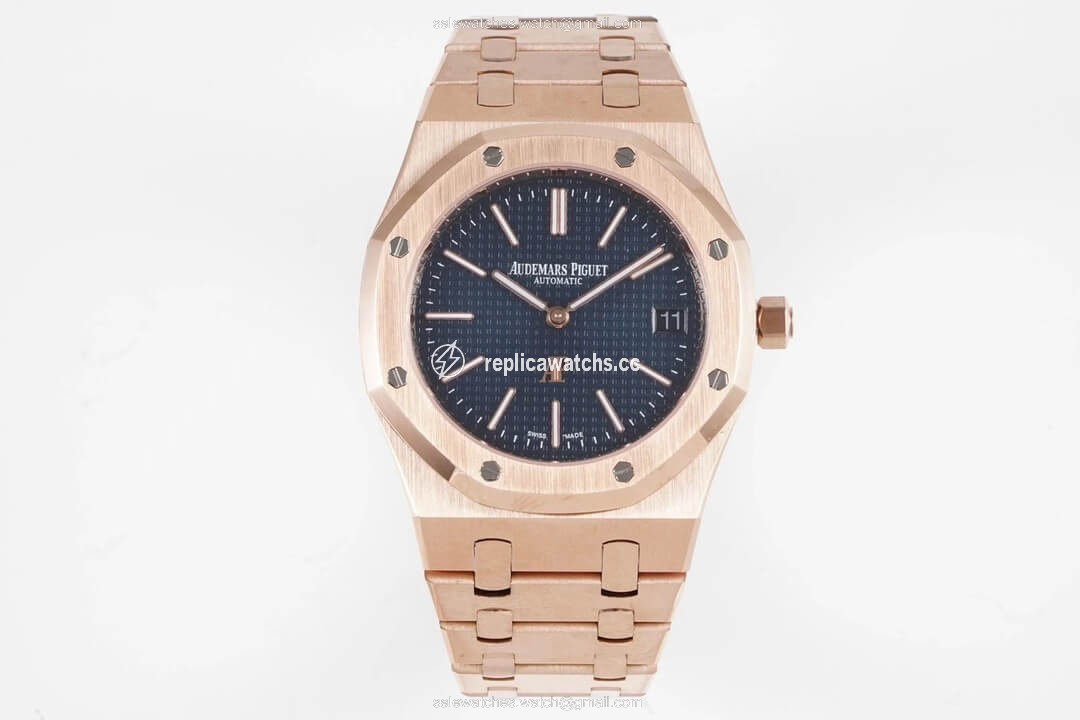 Replica Audemars Piguet Royal Oak 15202OR.OO.1240OR.01 KZ Factory Rose Gold Blue Dial Replica Audemars Piguet Royal Oak 15202OR.OO.1240OR.01 KZ Factory Rose Gold Blue Dial