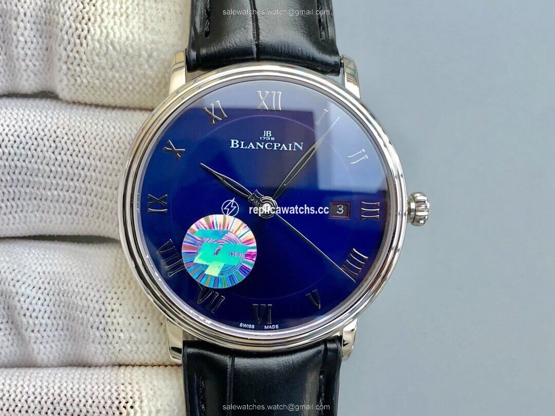 Replica Blancpain Villeret 6551-1127-55B ZF Factory Blue Dial Replica Blancpain Villeret 6551-1127-55B ZF Factory Blue Dial
