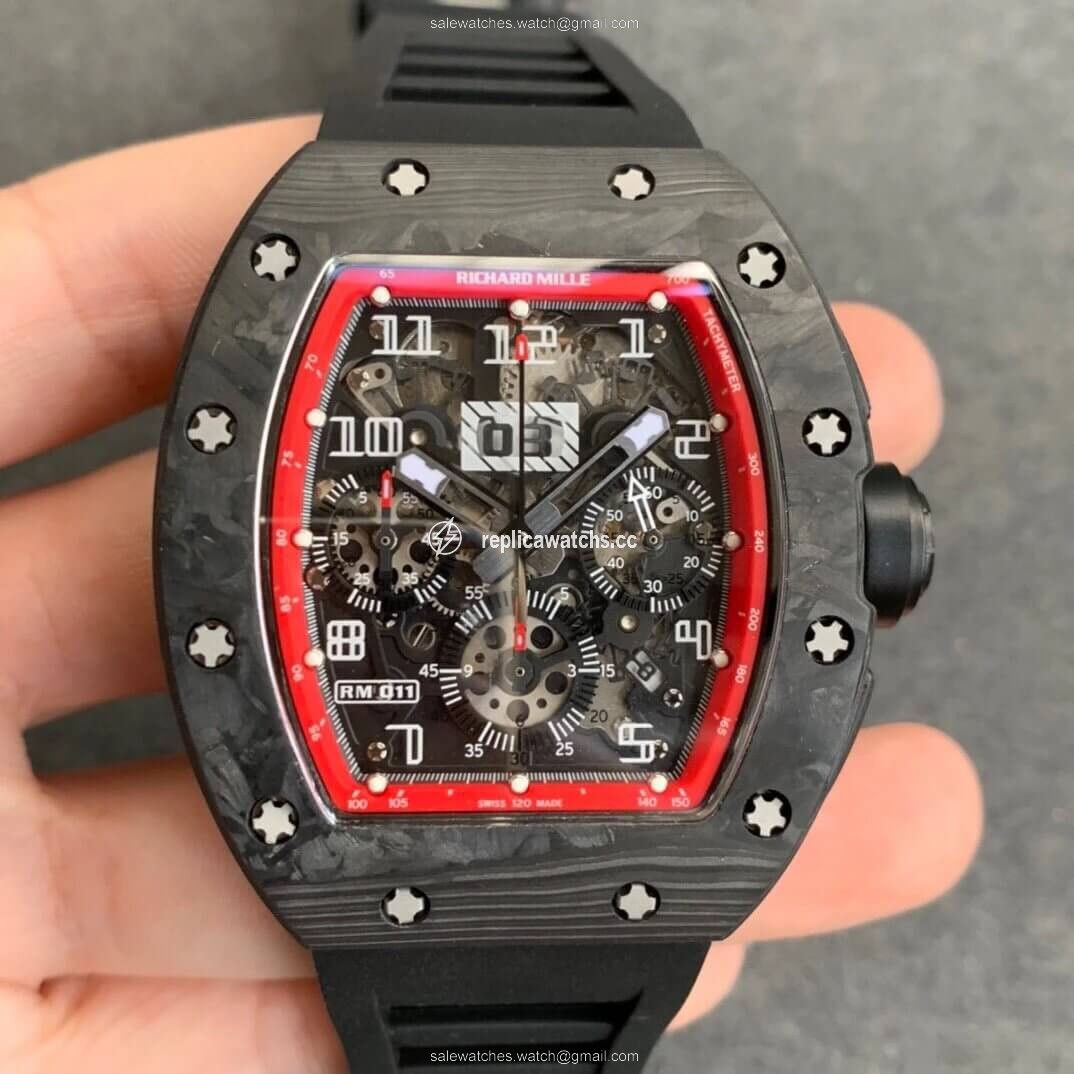 Replica Richard Mille RM011 KV Factory Carbon Fiber Skeleton Dial Replica Richard Mille RM011 KV Factory Carbon Fiber Skeleton Dial