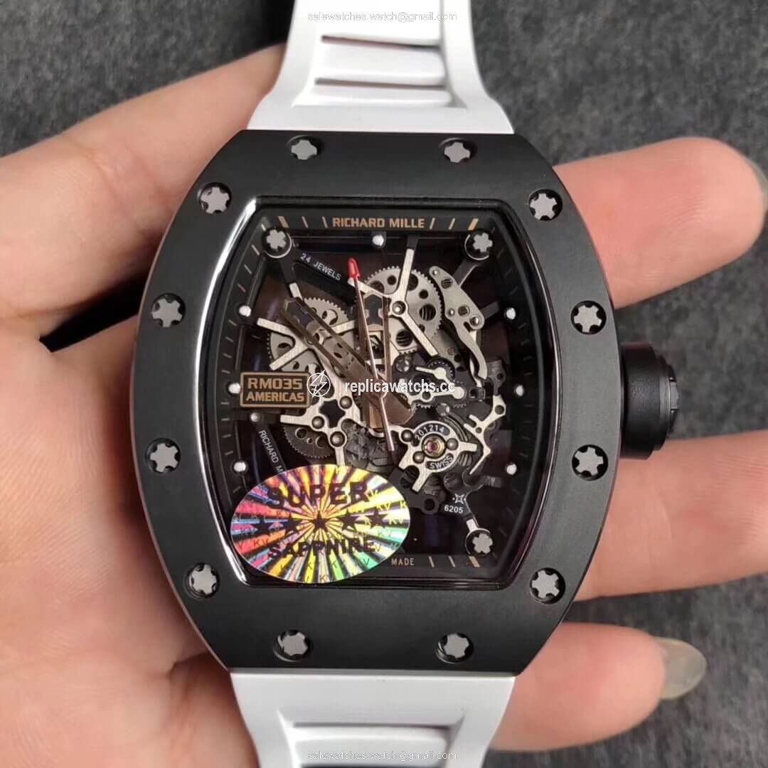 Replica Richard Mille RM035 Americas KV Factory Black Ceramic Replica Richard Mille RM035 Americas KV Factory Black Ceramic