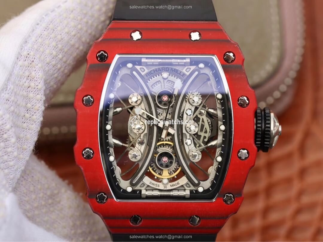 Replica Richard Mille RM53-01 KV Factory TPT Carbon Fiber Black Strap Replica Richard Mille RM53-01 KV Factory TPT Carbon Fiber Black Strap