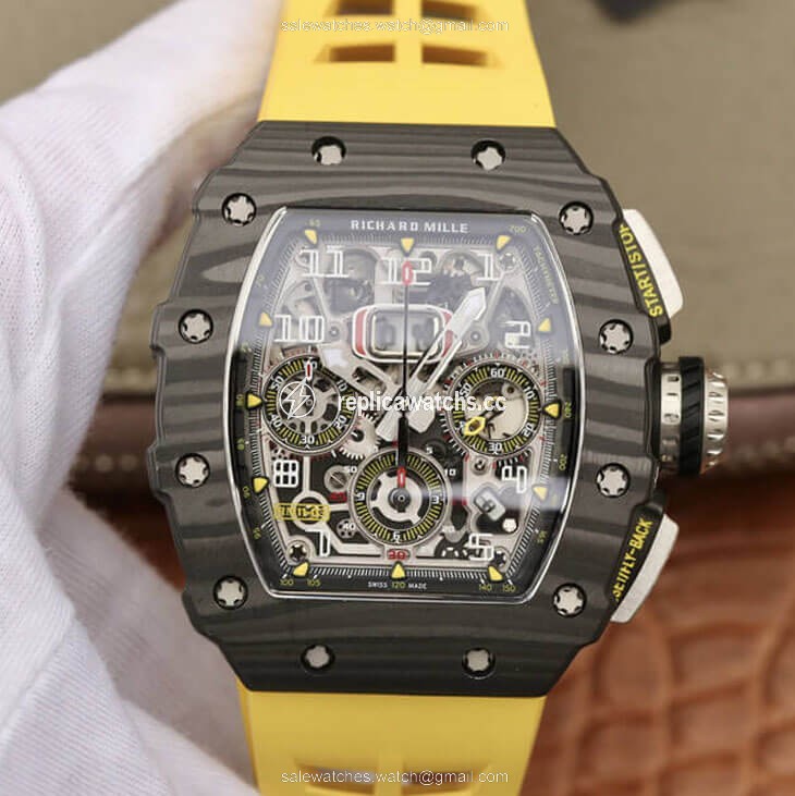 Replica Richard Mille RM11-03 KV Factory Carbon Fiber Case Replica Richard Mille RM11-03 KV Factory Carbon Fiber Case