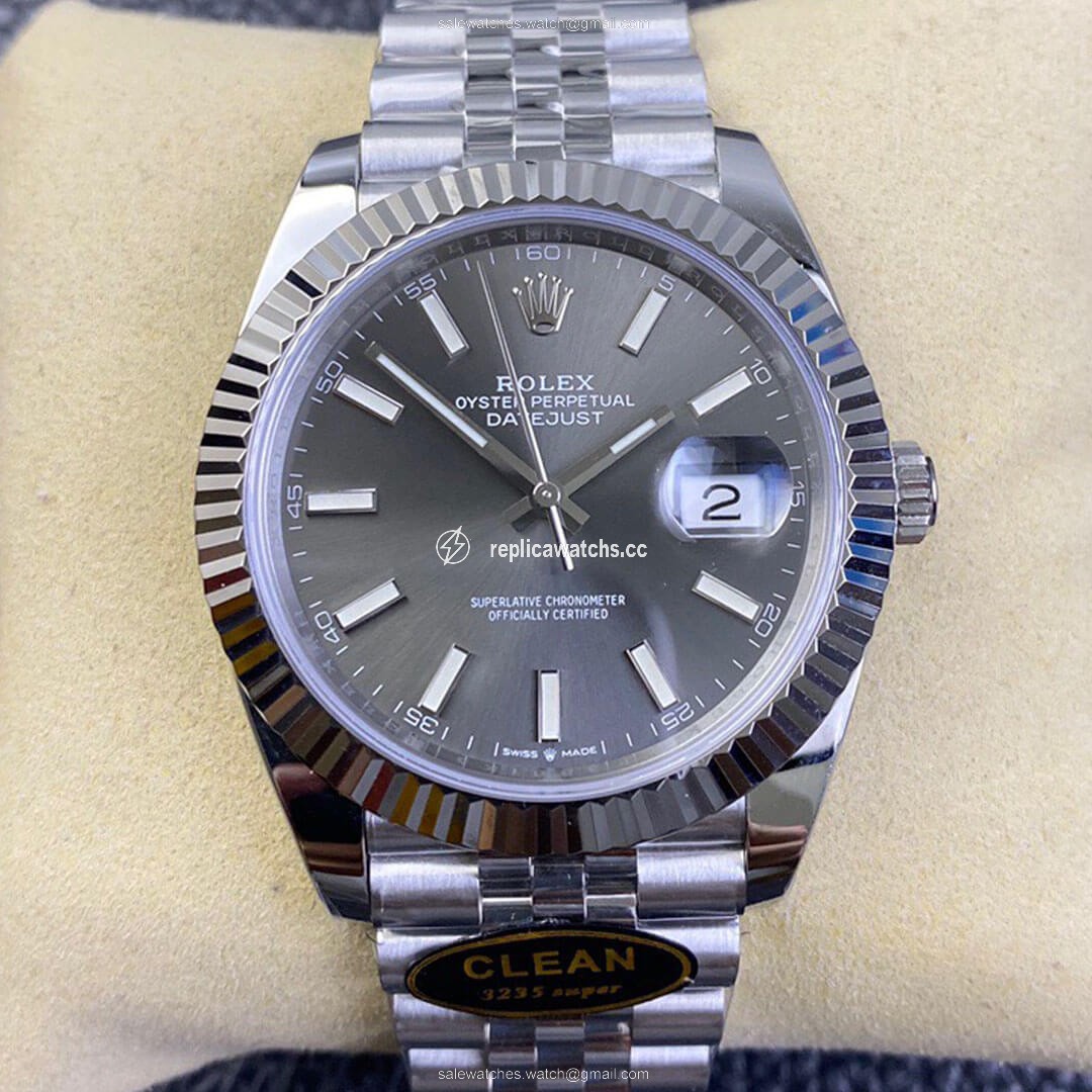 Replica Rolex Datejust M126334-0014 Clean Factory Grey Dial 904L Stainless Steel Replica Rolex Datejust M126334-0014 Clean Factory Grey Dial 904L Stainless Steel