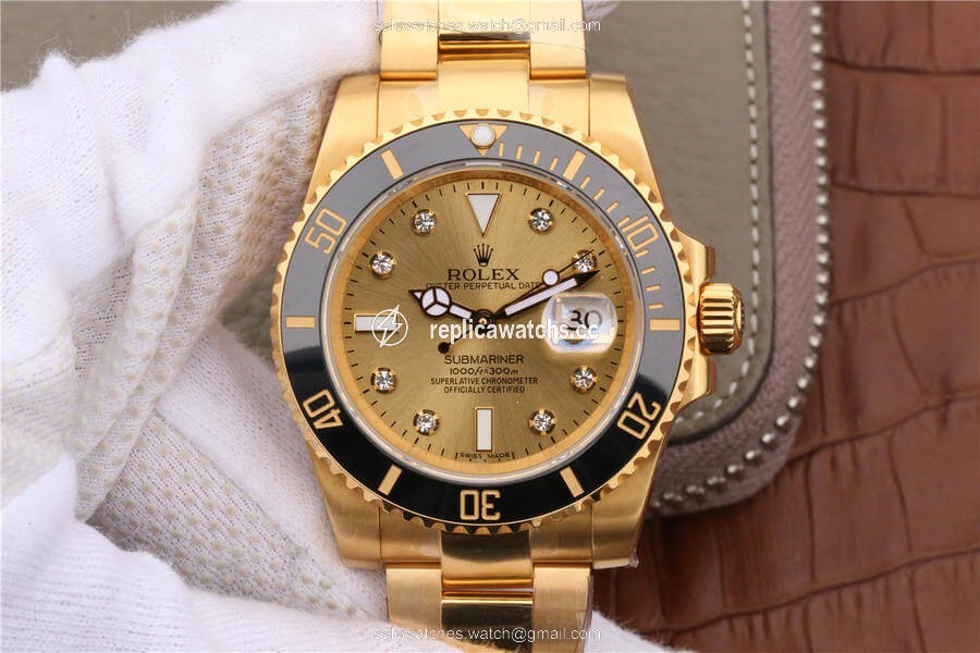 Replica Rolex Submariner 116618 Noob Factory V7 All-Inclusive Gold Replica Rolex Submariner 116618 Noob Factory V7 All-Inclusive Gold