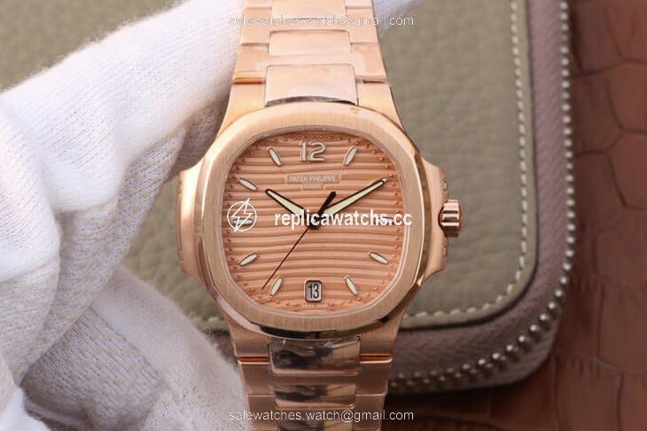 Replica Patek Philippe Nautilus Ladies 7118-1R-010 PF Factory Honey Gold Dial Replica Patek Philippe Nautilus Ladies 7118-1R-010 PF Factory Honey Gold Dial